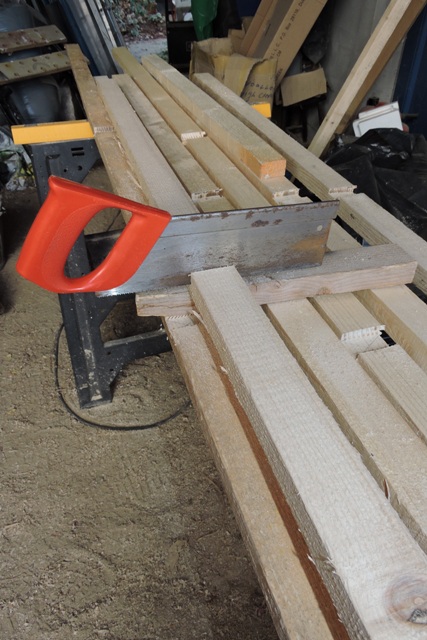 Cutting end wall timber